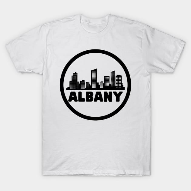 Life Is Better In Albany - Albany Skyline - Albany Tourism - Albany Skyline City Travel & Adventure Lover T-Shirt by Famgift